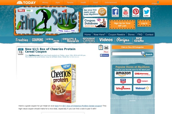 hip2save.com site used Hip2save