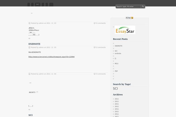 zBench theme site design template sample