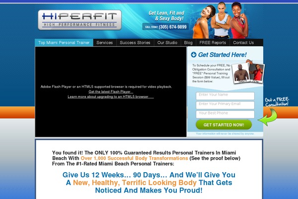 hiperfitmiamibeach.com site used Fitnesspro