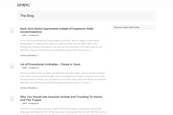 inLine theme site design template sample