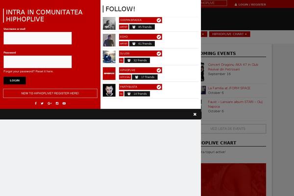 Site using Buddyboss-wall plugin