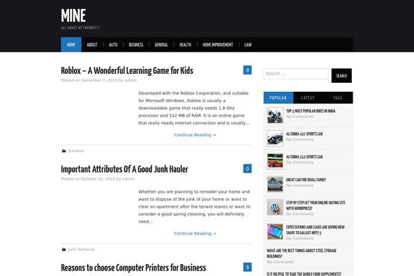 Hiero theme site design template sample