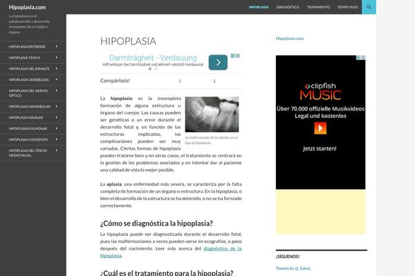 Twenty Fourteen theme site design template sample