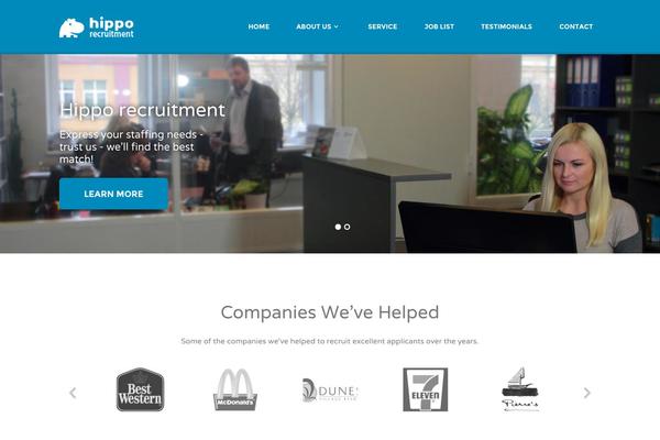 Jobify theme site design template sample