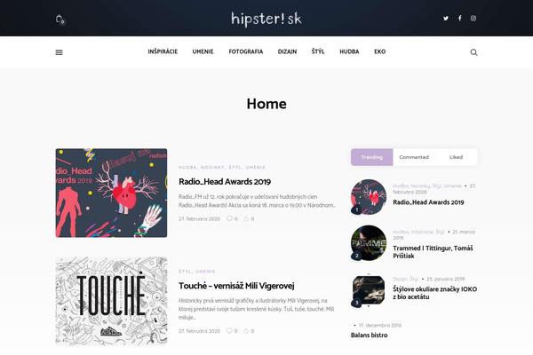 hipsteri.sk site used Bazinga