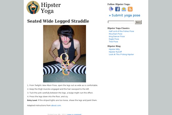 Hipster theme site design template sample