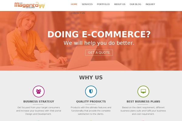Invert theme site design template sample