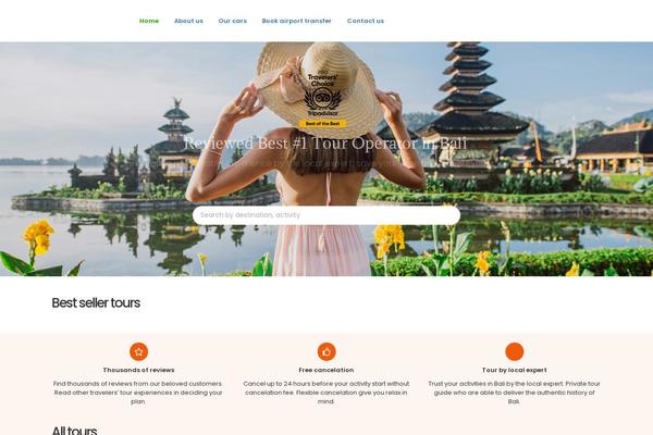 Traveler theme site design template sample