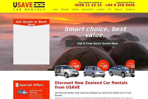 hirecar.co.nz site used Usavetheme