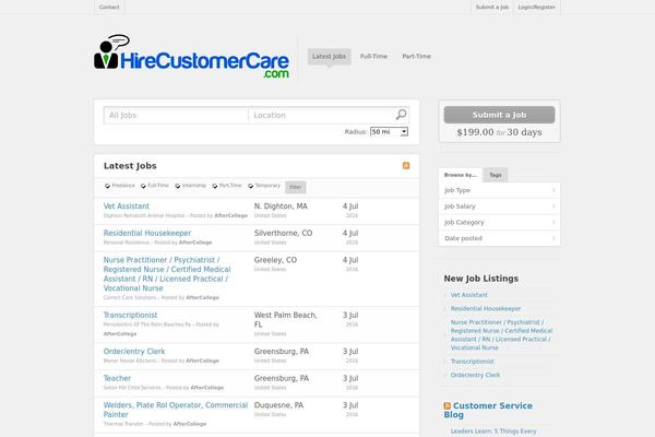 Jobroller theme site design template sample