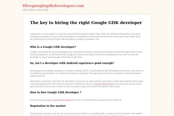 Bueno theme site design template sample