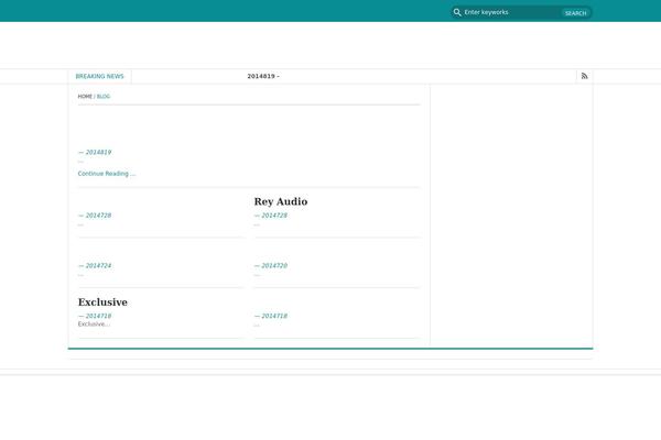 FastNews Light theme site design template sample
