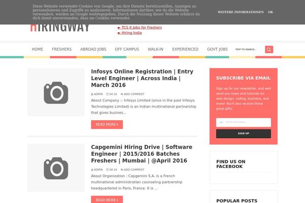 Caps theme site design template sample
