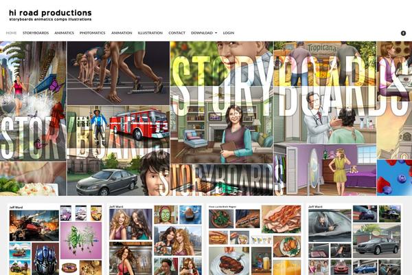 Studiofolio theme site design template sample
