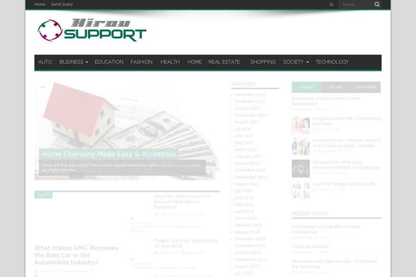 Jarida theme site design template sample