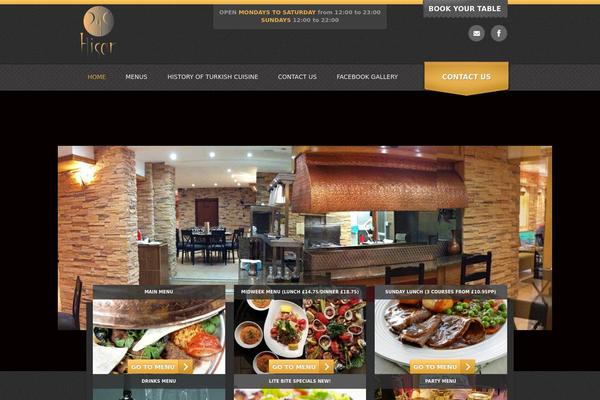 Bistro theme site design template sample