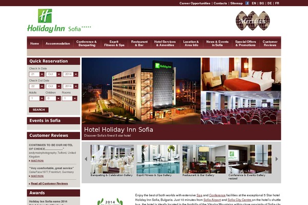 Meridian theme site design template sample
