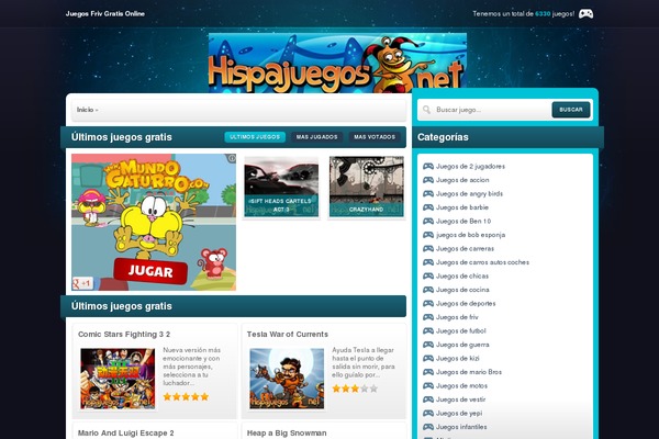 hispajuegos.net site used Megaspace