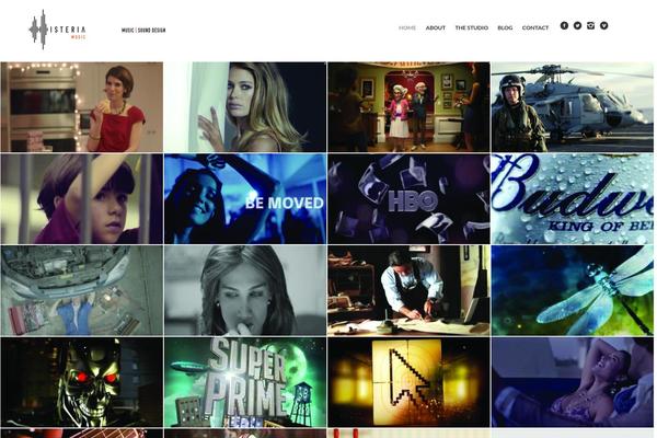 Studiofolio theme site design template sample