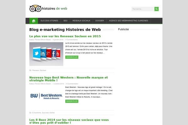 MineZine theme site design template sample