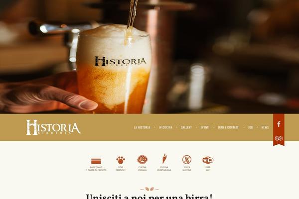 Historia theme site design template sample