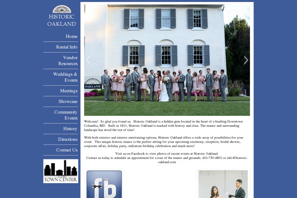 Oakland theme site design template sample
