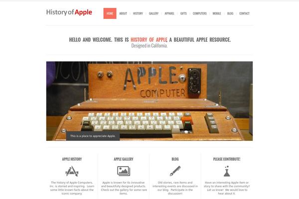 Bigbang theme site design template sample