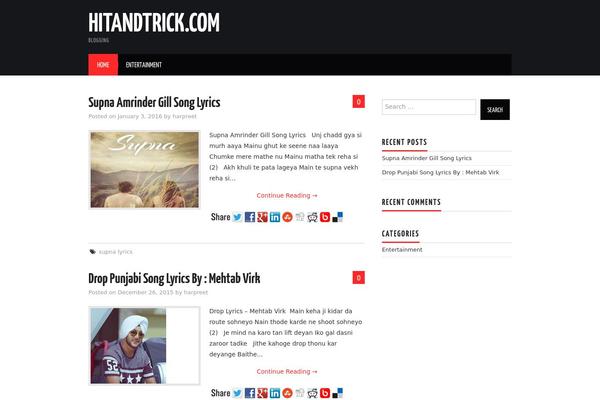 PaperCuts theme site design template sample