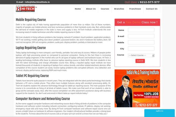 hitechcourses.in site used RepairWP