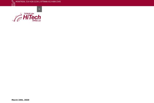 Hitech theme site design template sample