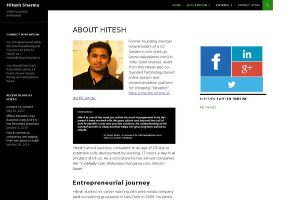 Site using Social Share plugin
