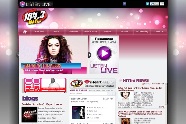 Radio theme site design template sample