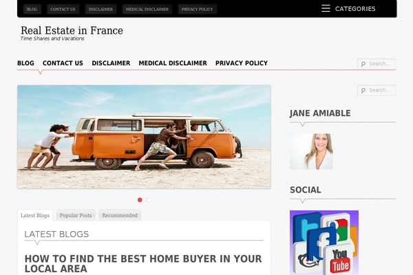Supernova theme site design template sample