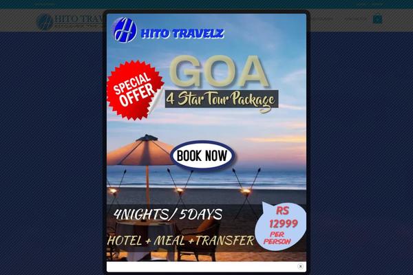Travelo theme site design template sample