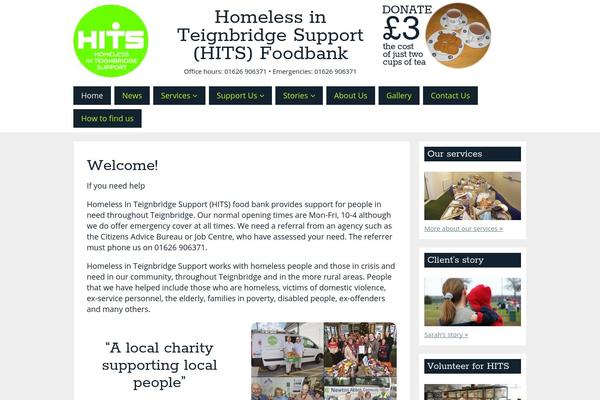 hitsfoodbank.org site used Hits-childtheme
