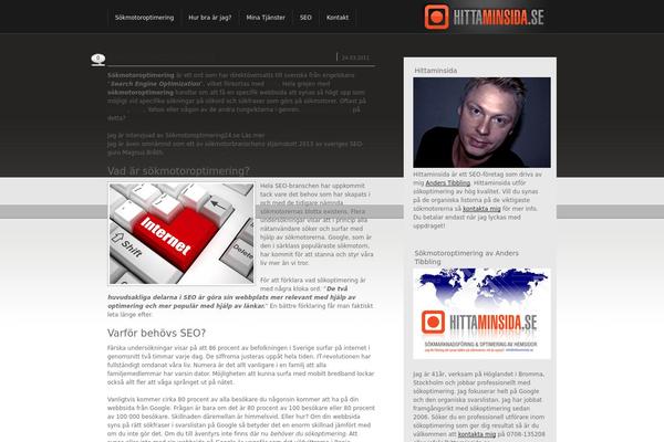 hittaminsida.se site used Sleekslide