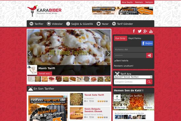 Karabiber theme site design template sample
