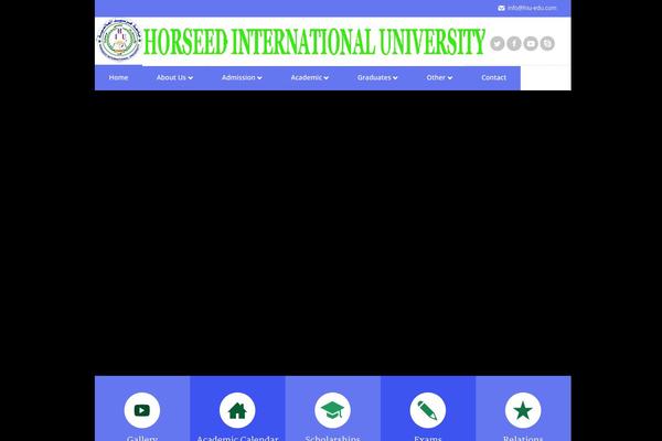 ParkCollege theme site design template sample