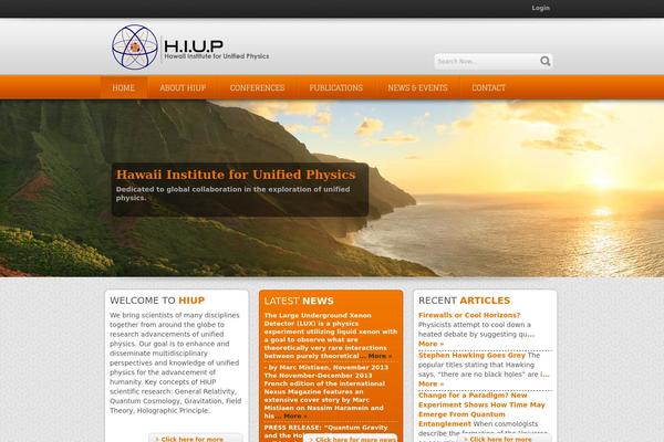 Hawaii theme site design template sample