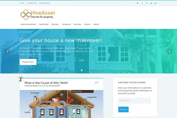 Blogera theme site design template sample