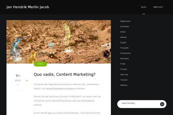Onyx theme site design template sample