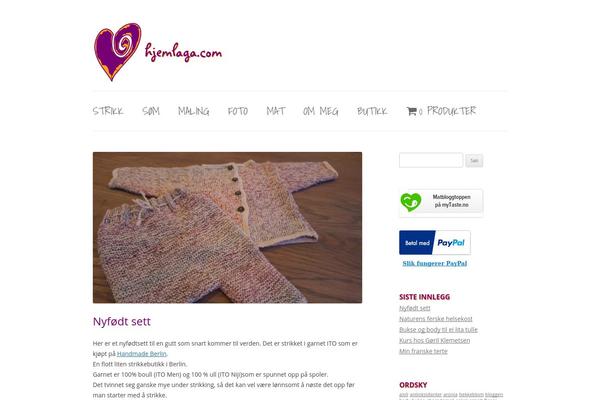 Twentytwelve-child theme site design template sample