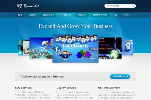 Showtime 3.3 theme site design template sample
