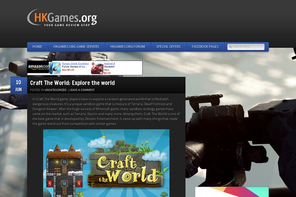 GamePress theme site design template sample