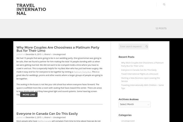 Living Journal theme site design template sample
