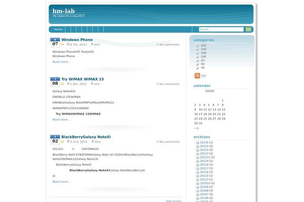 SthBlue theme site design template sample
