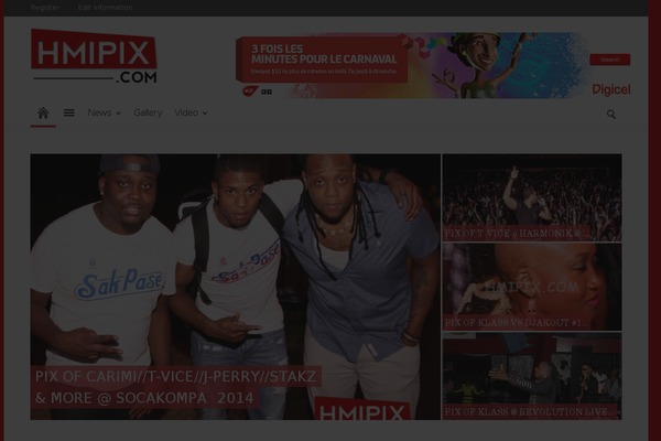 Newspaper theme site design template sample