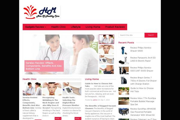Glamour theme site design template sample