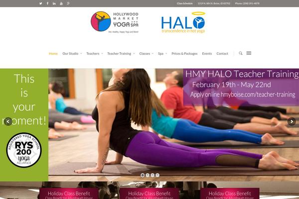 Salient theme site design template sample
