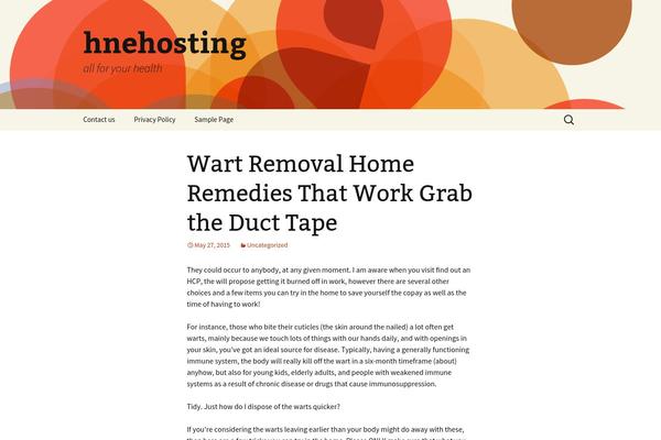 Twenty Thirteen theme site design template sample